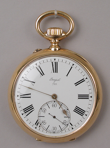 Gold and enamel pocket watch by Breguet